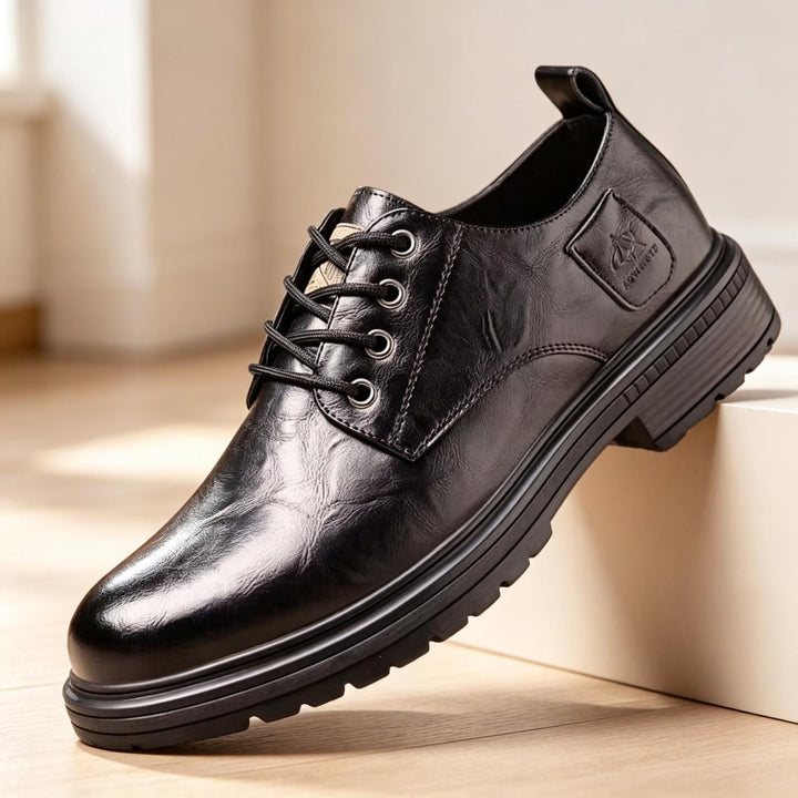 Herren Hochwertige Leder Schnürschuhe Drune