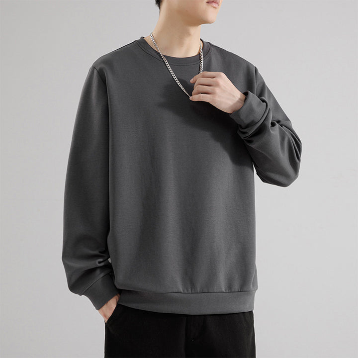 Unisex Oversize Rundhals‑Sweatshirt aus schwerem French‑Terry mit gerippten Bündchen Drune