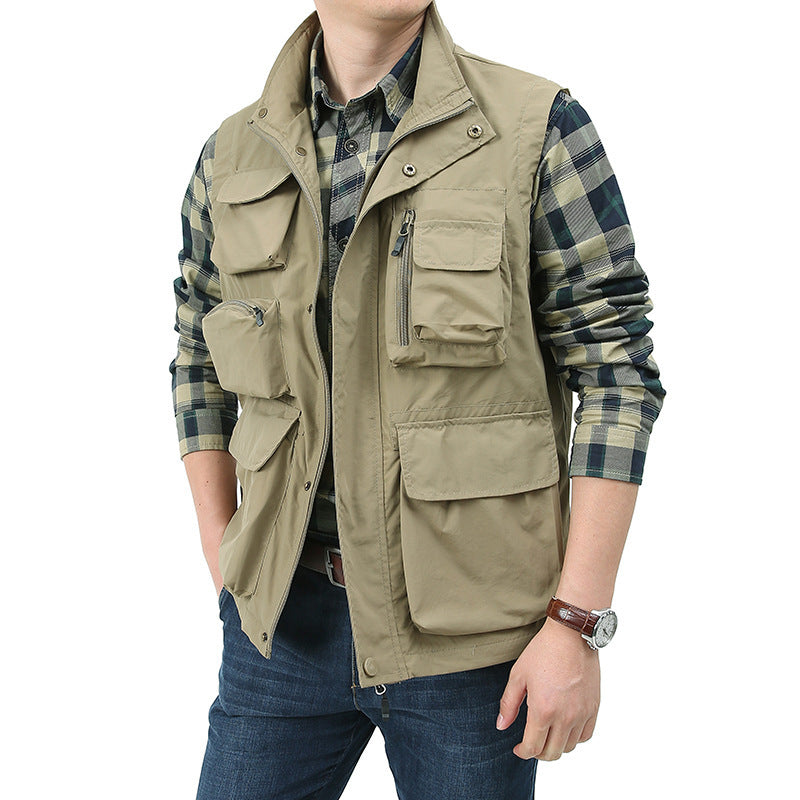 Herren Vielseitige Outdoor-Weste mit praktischen Taschen Drune