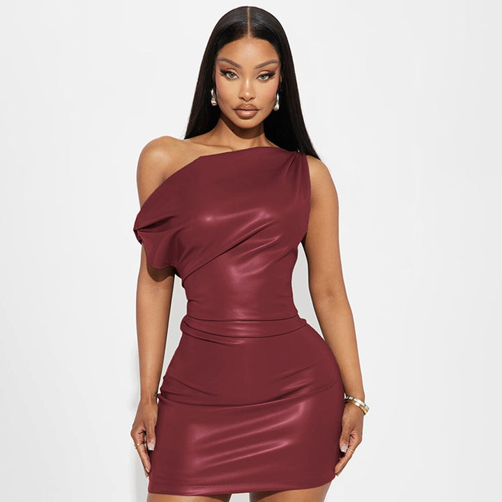 Drune | Elegantes Lederkleid