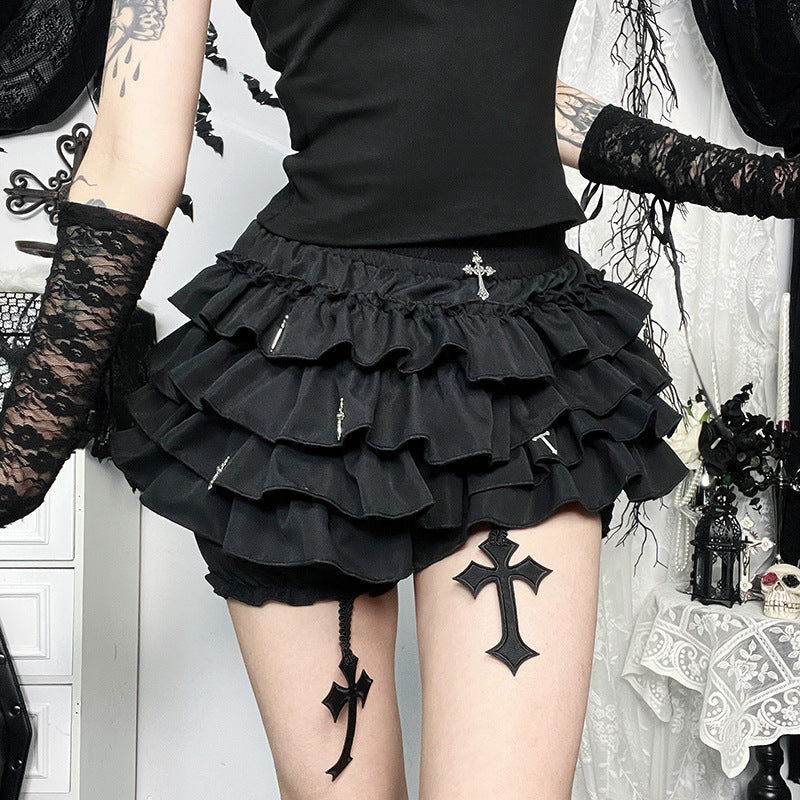 Damen figurbetonte Bluse mit Rüschendetails und Schnürung Drune