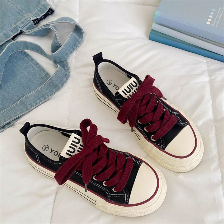 Damen Trendige Sneaker mit dicker Sohle und modischen Details Drune