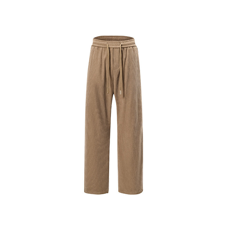 Damen Breit geschnittene Cordhose mit Tunnelzugbund und nachhaltigem Baumwollmix Drune
