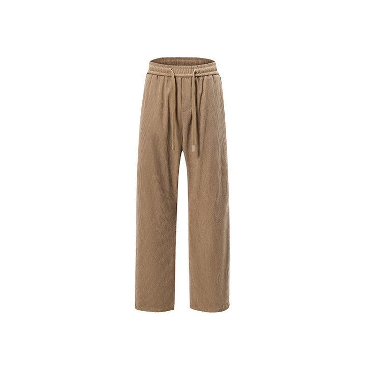 Damen Breit geschnittene Cordhose mit Tunnelzugbund und nachhaltigem Baumwollmix Drune