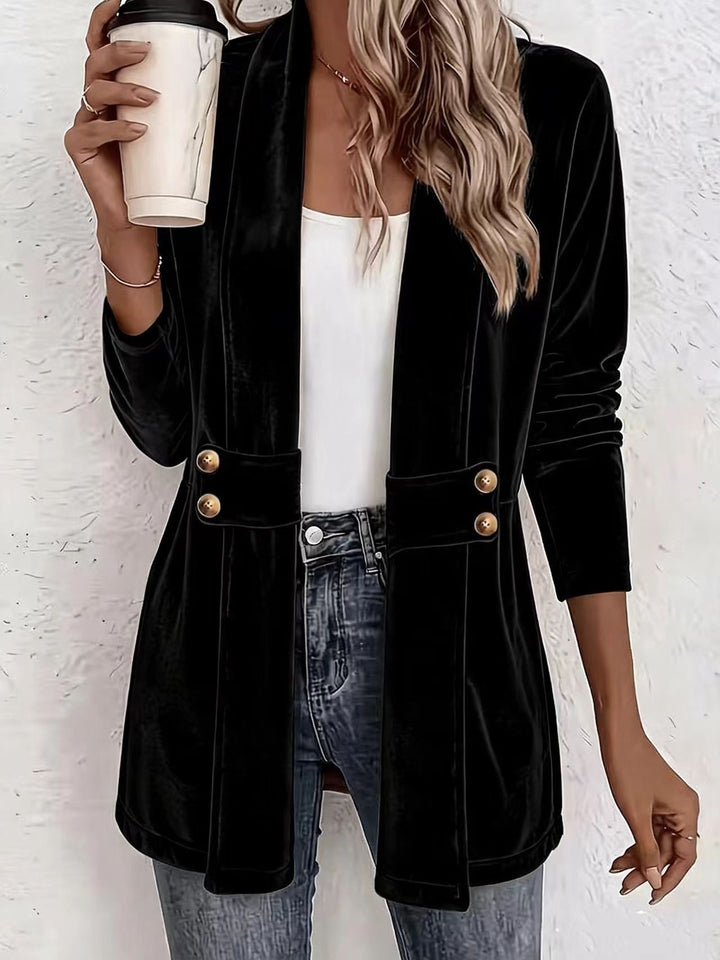 Damen Eleganter Velvet-Blazer Drune