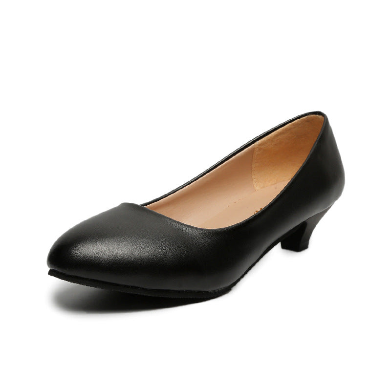 Damen nan spitz zulaufende Pumps in Hochglanz-Lackoptik mit niedrigem konischem Absatz gepolstertem Komfortfußbett und weichem Innenfutter Drune
