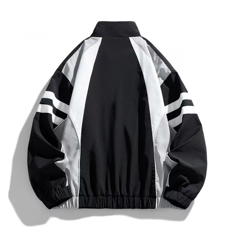 Herren Sportjacke mit hohem Kragen Drune