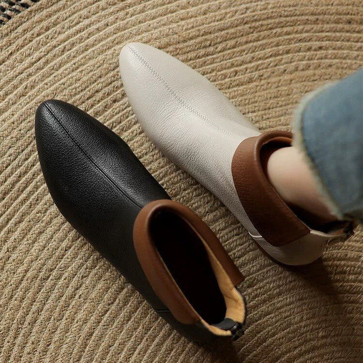 Damen Elegante Stiefeletten mit flexiblem Kragen Drune
