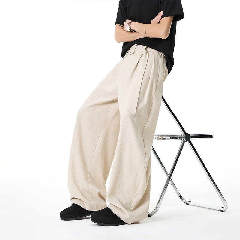 Damen Elegante und lässige weite Stoffhose Drune