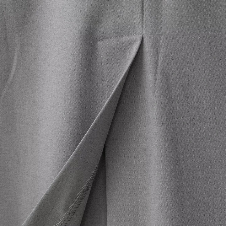 Damen Eleganter Maxirock mit Bügelfalte und Gürtelschlaufen Drune
