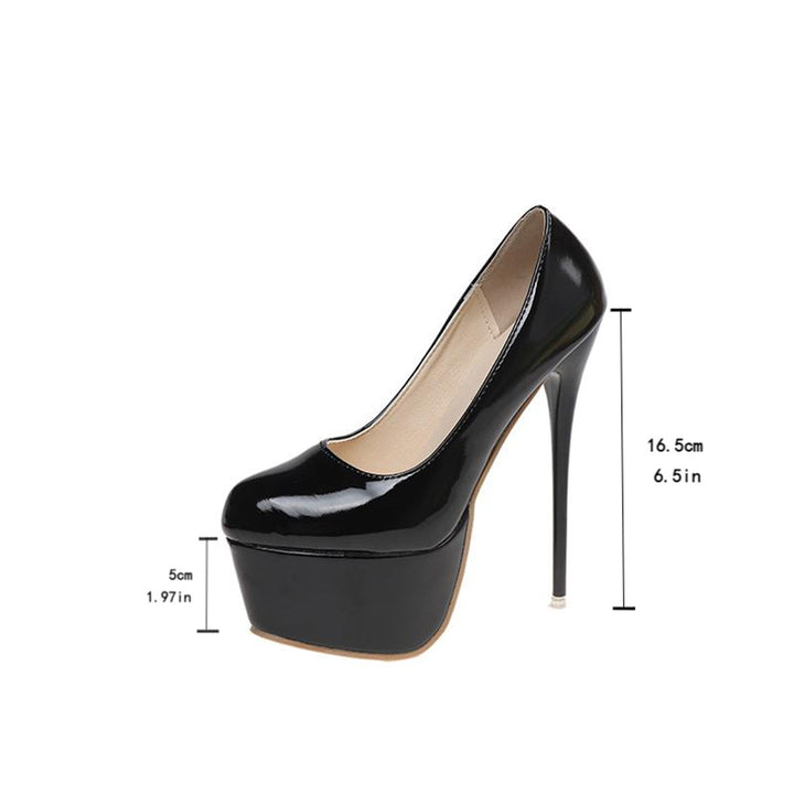 Damen Plateau High Heels Drune