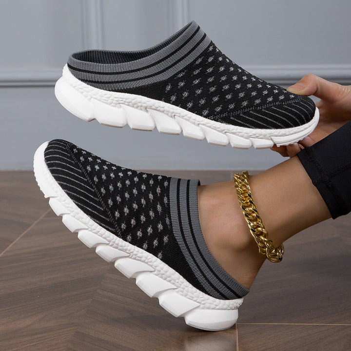 Damen Slip-On Clogs mit atmungsaktivem Obermaterial und rutschfester Sohle Drune