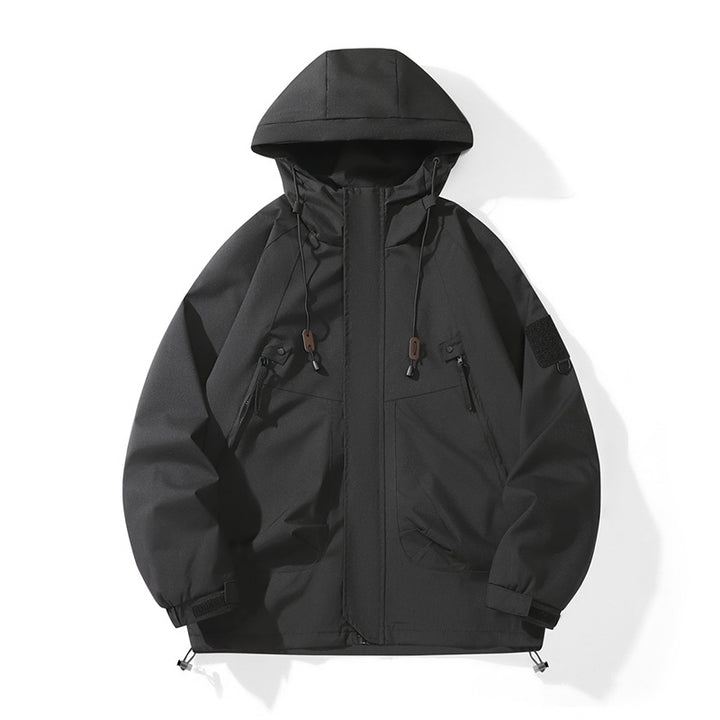 Damen technische Outdoor-Jacke mit verstellbarem Kapuzendesign und praktischen Taschen Drune