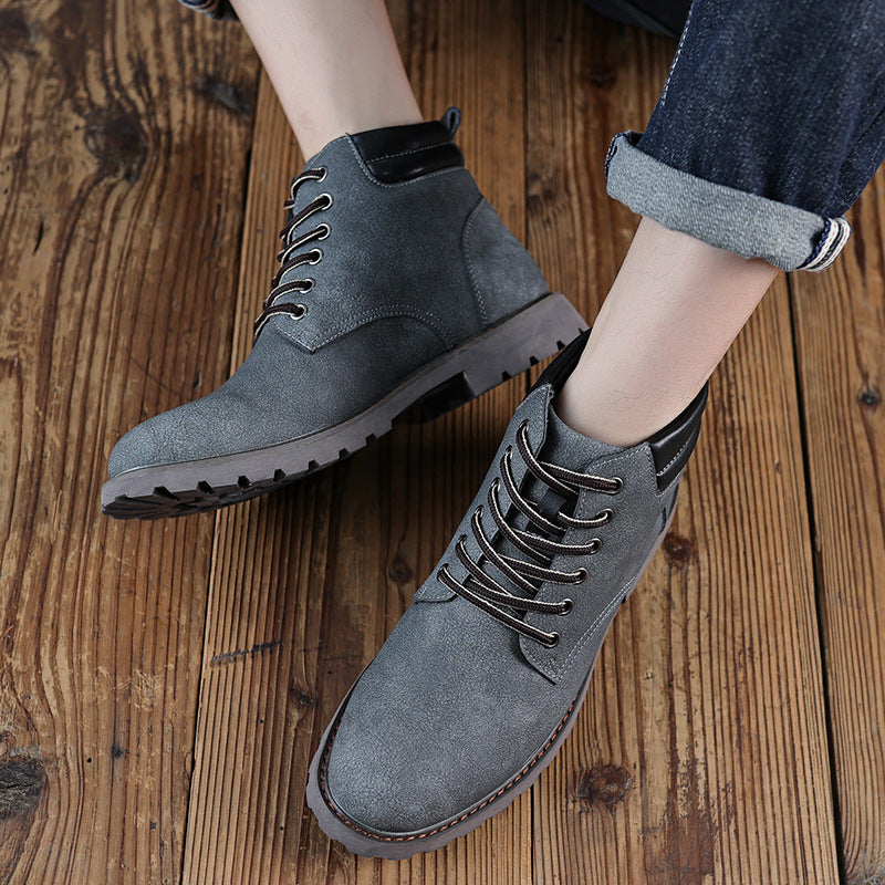 Herren Casual Schnürstiefel Drune