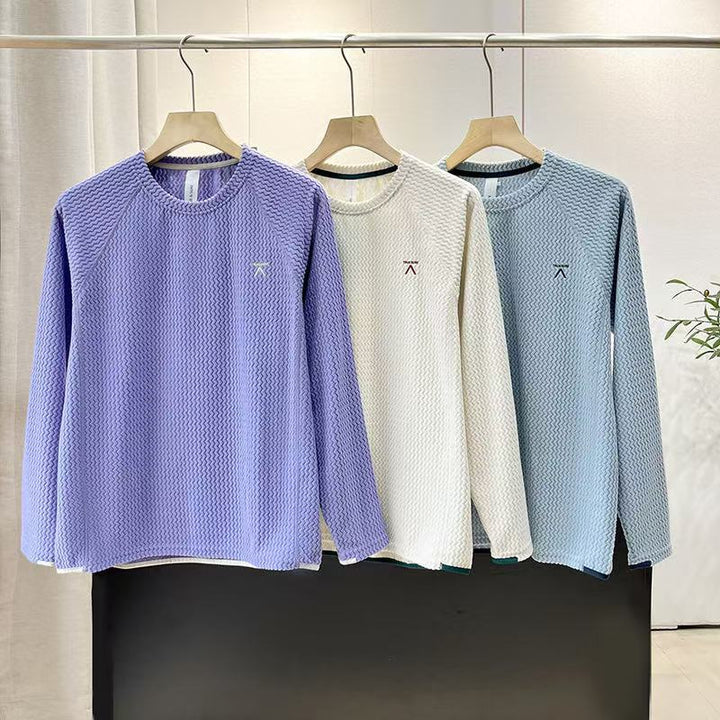Damen stilvolles Langarmshirt mit strukturiertem Design Drune