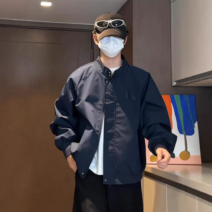 Herren Lässige Funktionsjacke mit hohem Kragen Drune