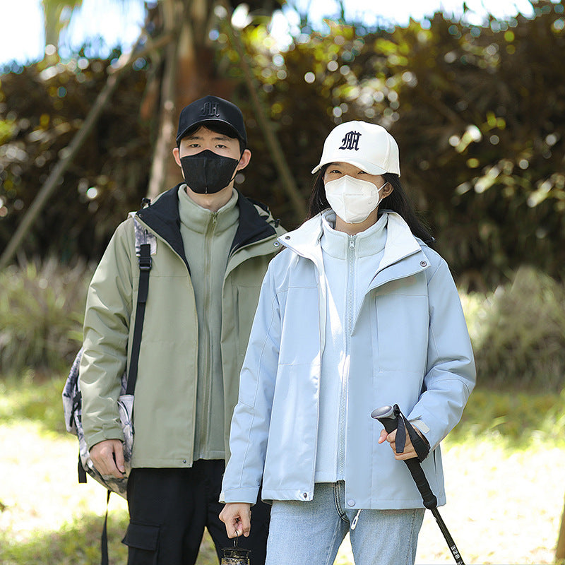 Unisex Wetterfeste Trekking-Softshelljacke mit hohem Kragen und leichter Thermofütterung Drune