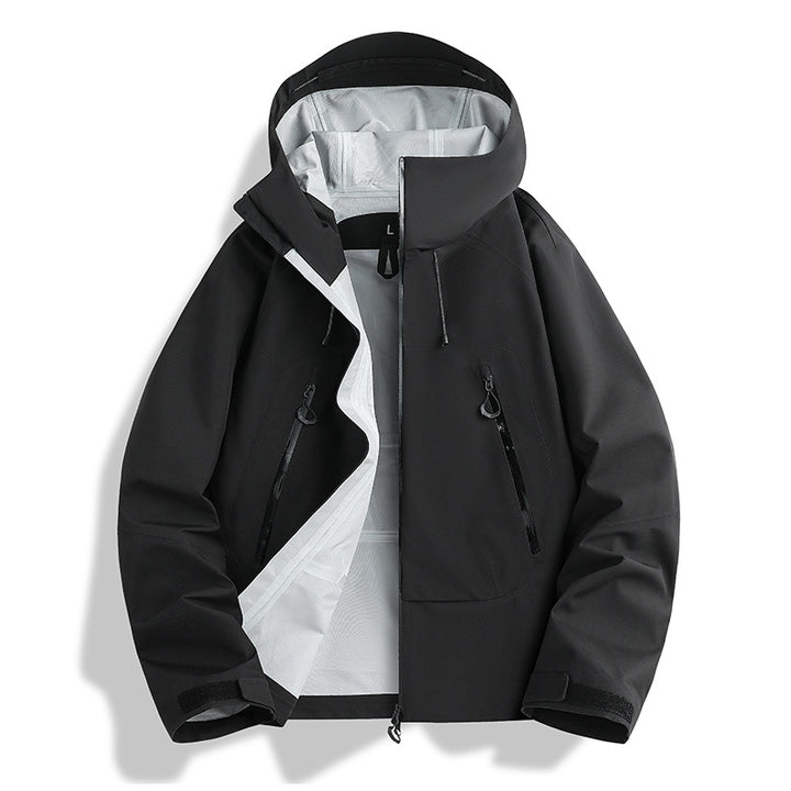 Herren wasserdichte Softshell-Jacke mit herausnehmbarer Stepp-Innenjacke Drune