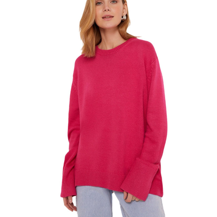 Damen Oversized Pullover mit weichem Feinstrick Drune