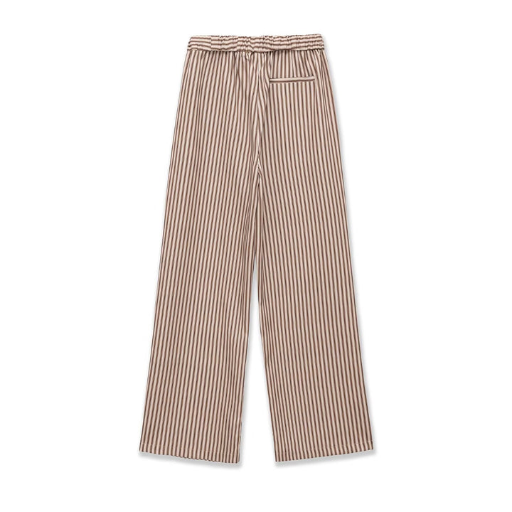 Damen Weite Culotte-Hose mit elastischem Bund und Streifenmuster Drune