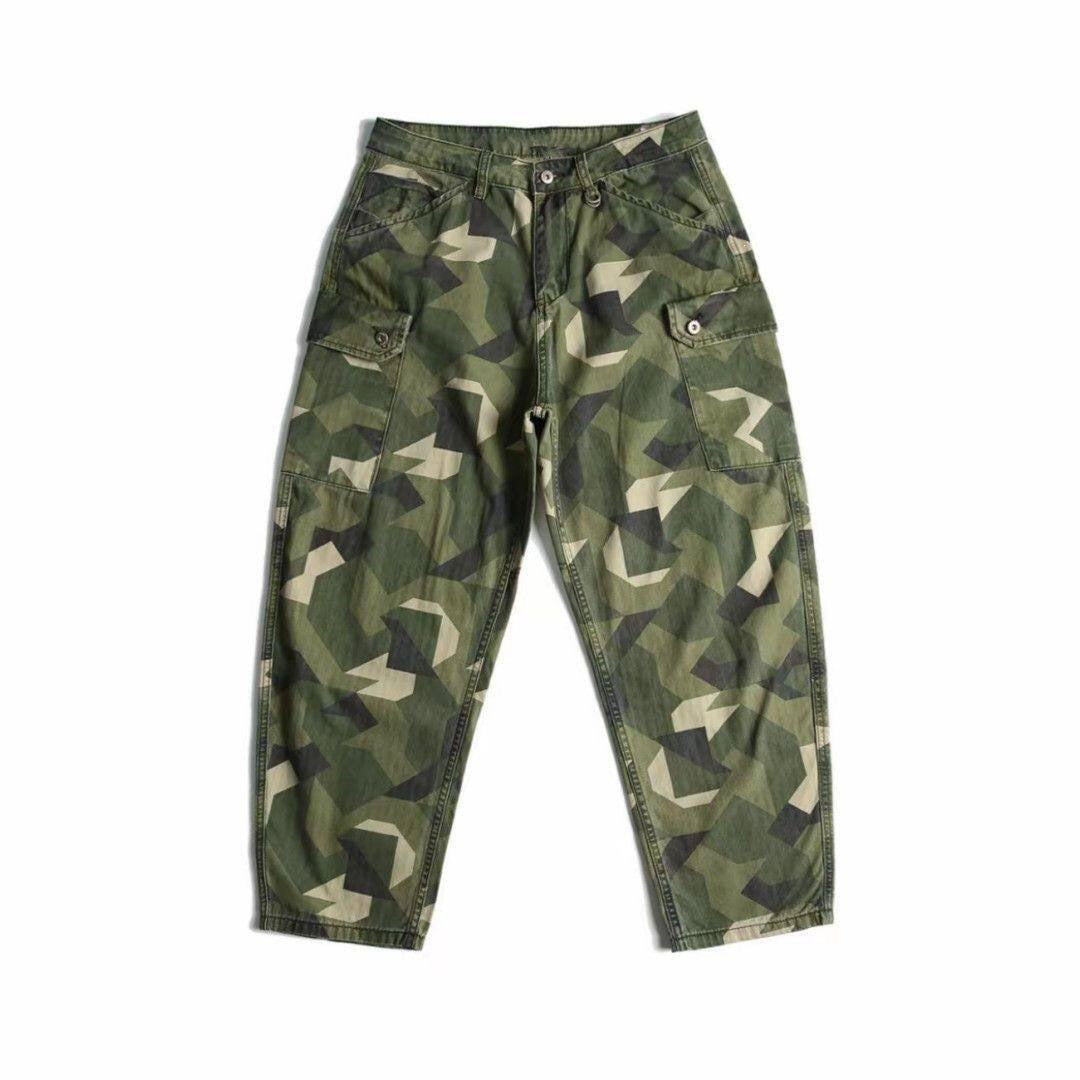 Herren Cargo-Hose im modernen Camouflage-Stil Drune