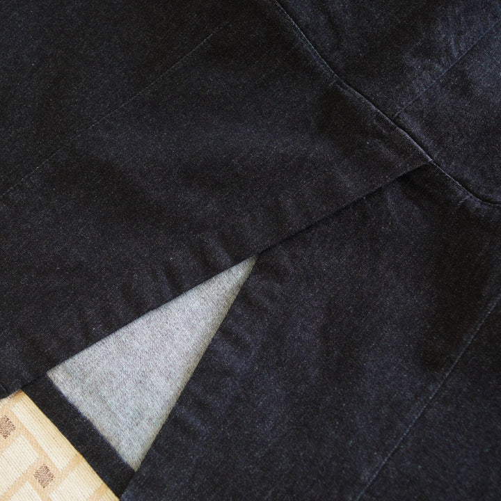 Damen Jeans-Midirock mit elastischem Bund Drune