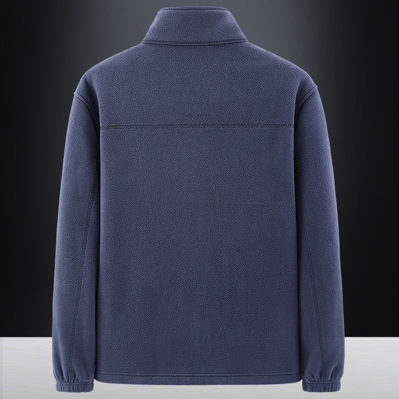 Herren Weiche Fleecejacke mit hohem Kragen Drune