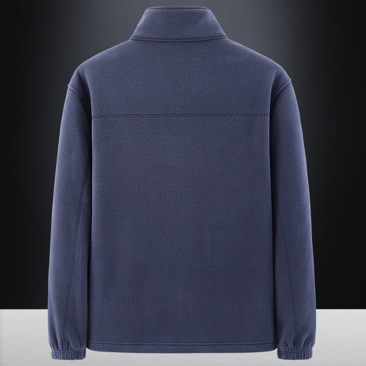 Herren Weiche Fleecejacke mit hohem Kragen Drune
