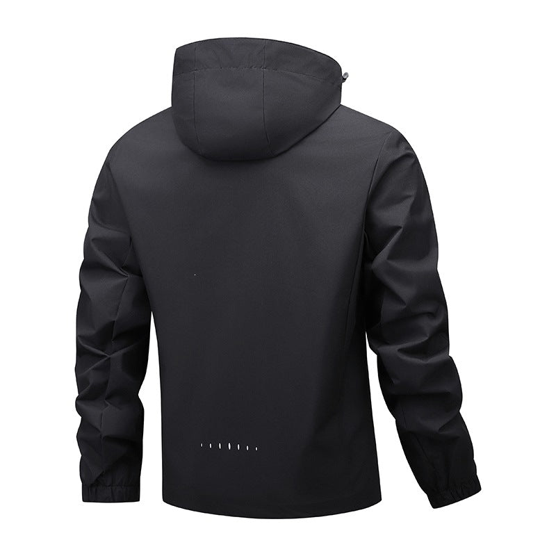 Herren Softshell-Übergangsjacke mit Kapuze, wasserabweisender Membran & verschweißten Nähten Drune