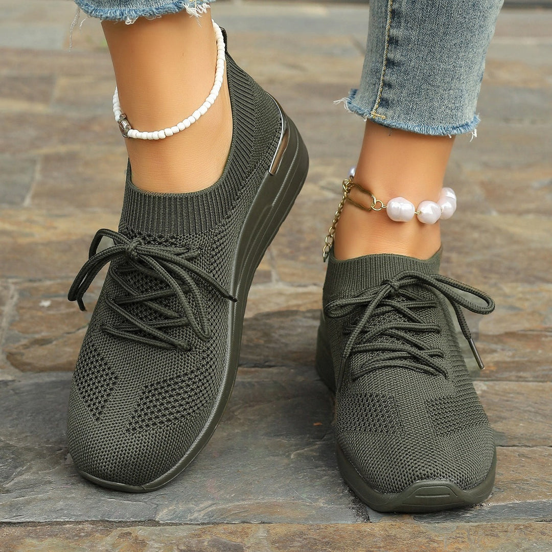 Damen Sportliche Sneaker mit innovativem Strickdesign Drune
