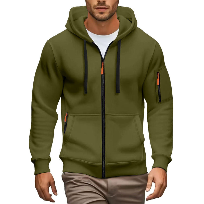 Herren Hochwertiger Zip-Hoodie Drune