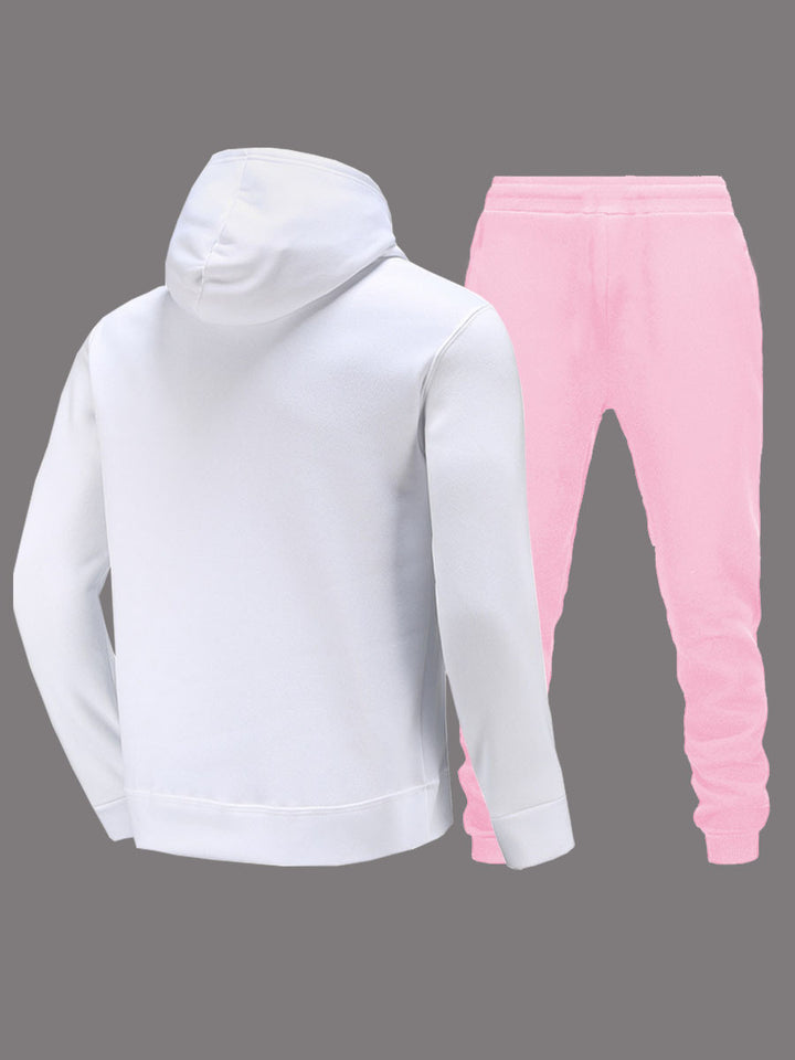 Damen Hoodie- und Jogginghose-Set mit kreativem Design Drune