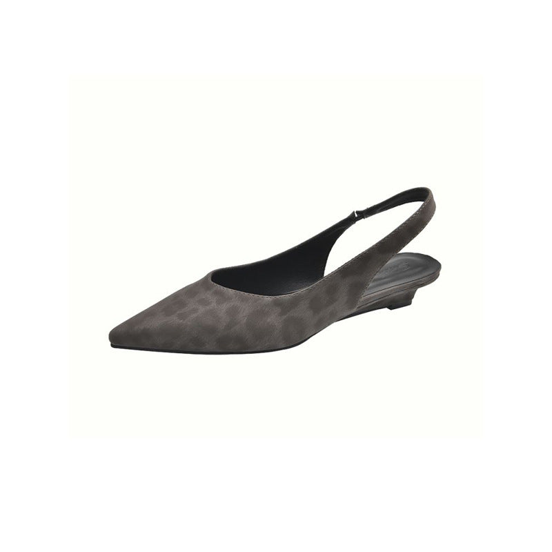 Damen Minimalistische spitz zulaufende Slingback‑Ballerinas aus Softlederoptik mit gepolstertem Fußbett Drune