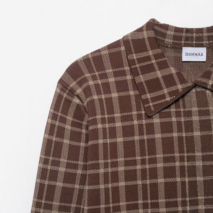 Damen Kariertes Hemdjacke Drune