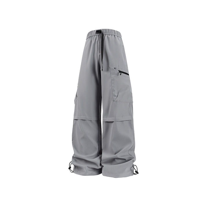 Damen Weite Utility-Cargohose mit verstellbarem Beinabschluss und Multifachtaschen Drune
