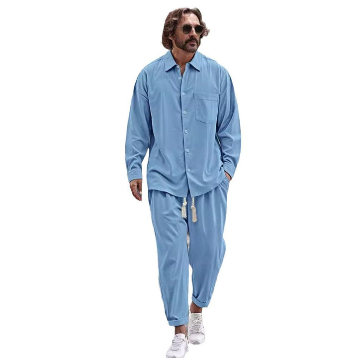Herren Freizeitanzug im modernen Oversize-Schnitt mit hochwertiger Baumwollmischung Drune