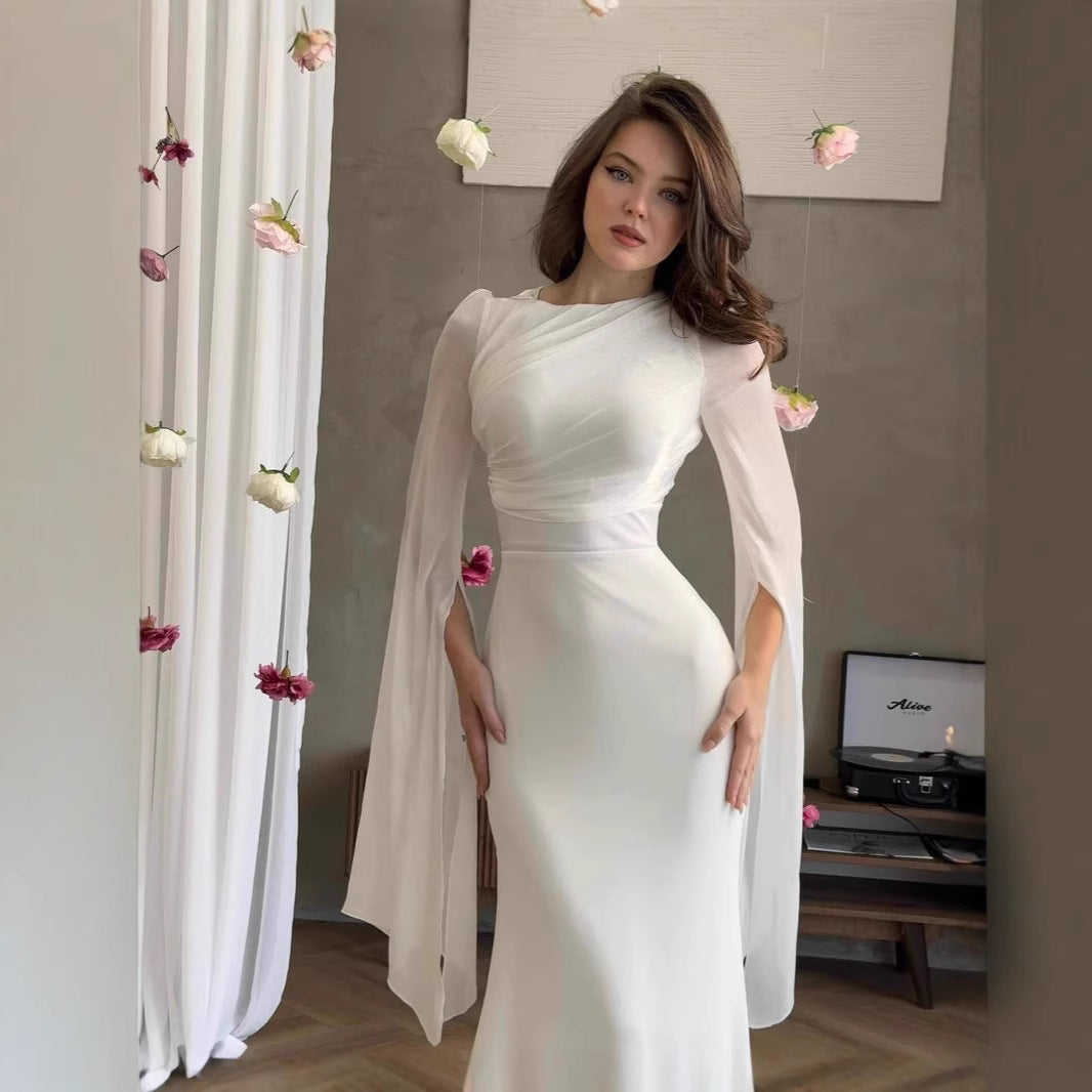 Damen Abendkleid mit eleganter Drapierung Drune