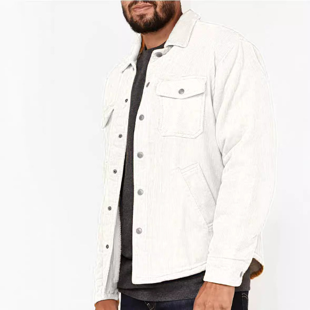 Herren Cordjacke mit utilitaristischen Details Drune