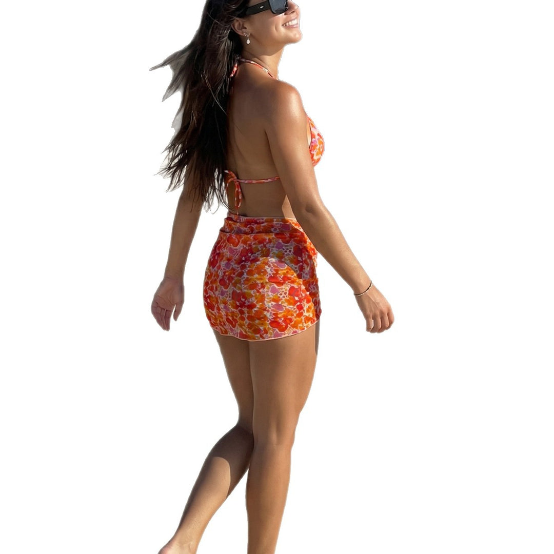 Damen Triangel-Bikini mit verspieltem Blumendesign Drune