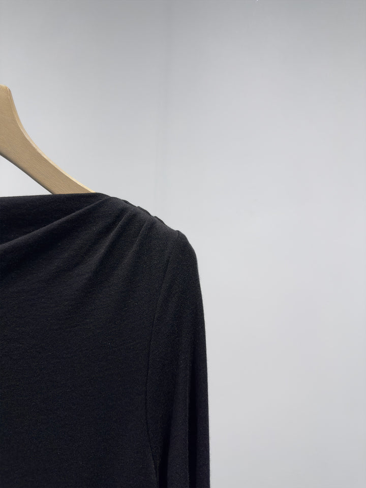 Frauen Elegante Asymmetrische Langarmtop Drune