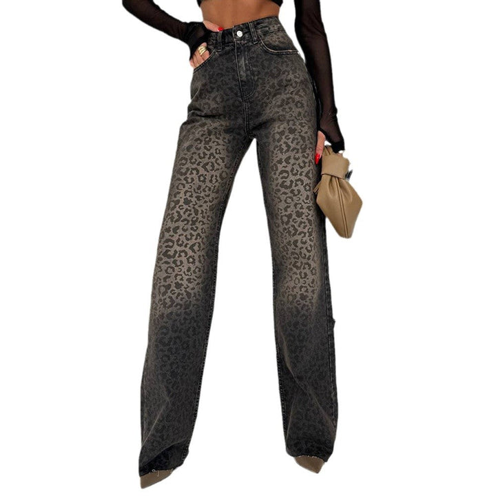 Damen hochtaillierte Leo Jeans Drune