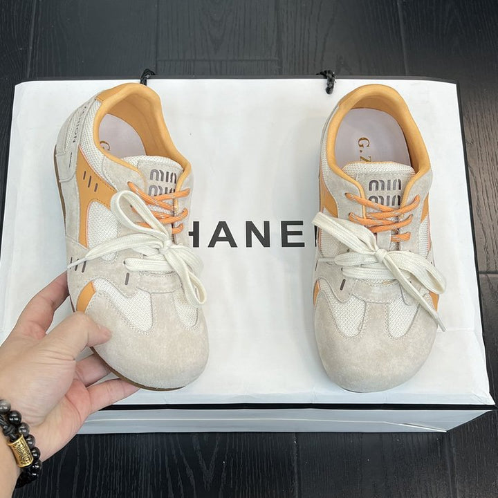 Damen modische Sneakers im sportlichen Design mit funktionalem Materialmix Drune