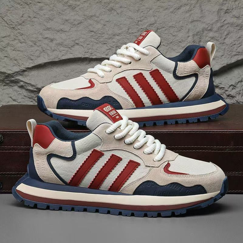 Herren Retro-Sneaker mit Wildleder-Overlays und gedämpfter Profilsohle Drune