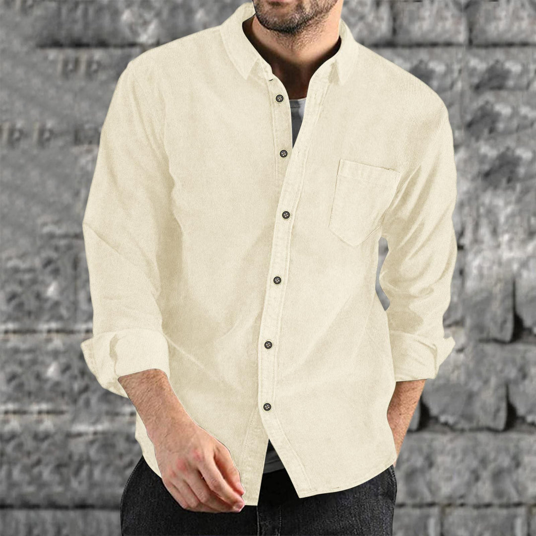 Herren Casual Cordhemd Drune