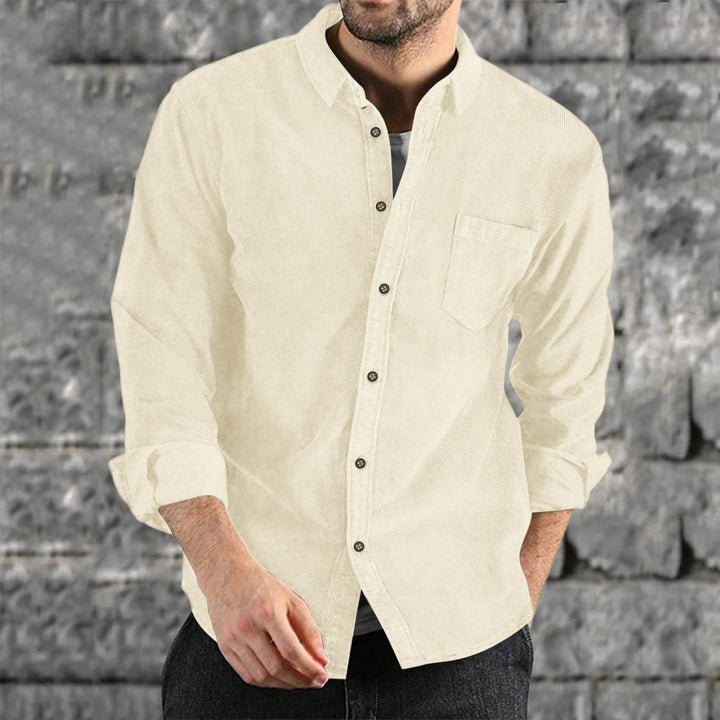 Herren Casual Cordhemd Drune