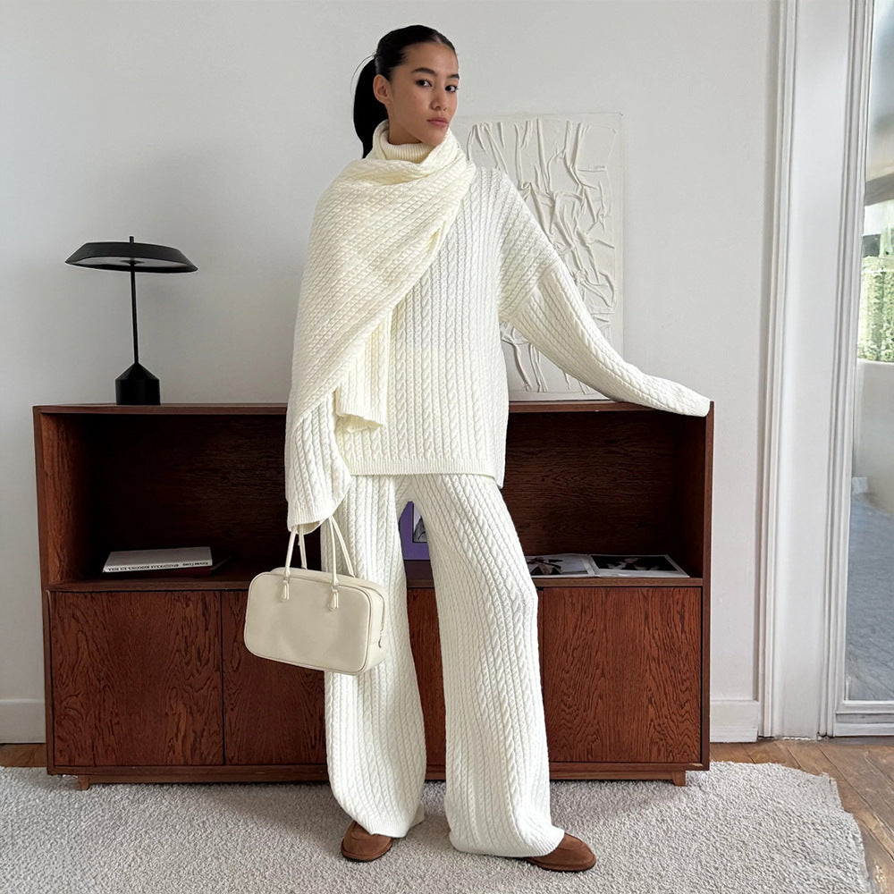 Damen Hochwertiges, gestricktes Lounge-Ensemble Drune