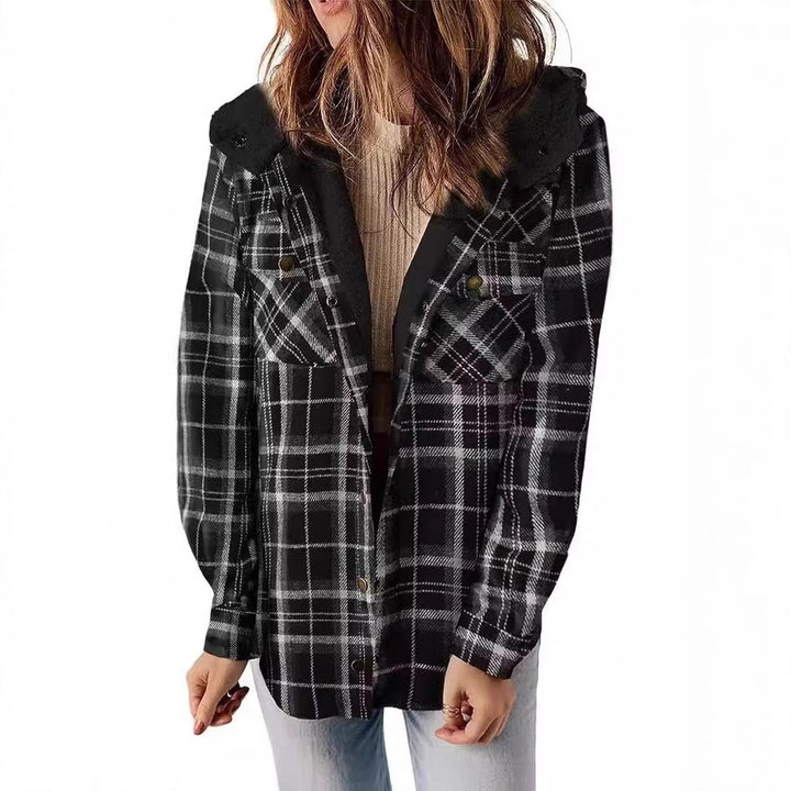 Damen Flanelljacke mit Fleecefutter Drune