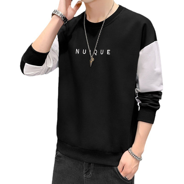 Herren Leichtes Colorblock-Sweatshirt mit Rundhalsausschnitt, gerippten Bündchen & minimalistischer Logostickerei Drune