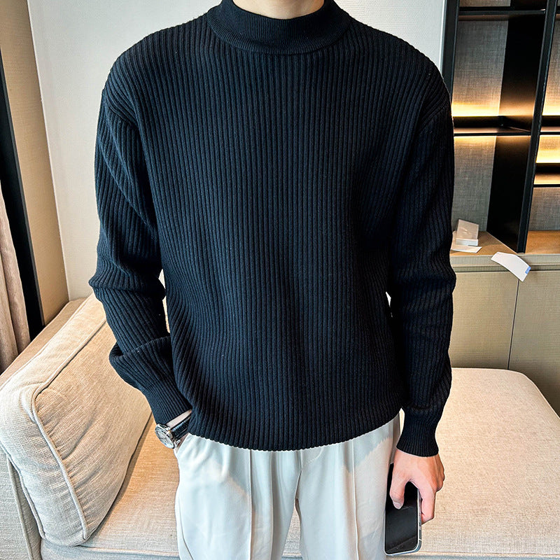 Herren Gemütlicher Rippenstrickpullover Drune