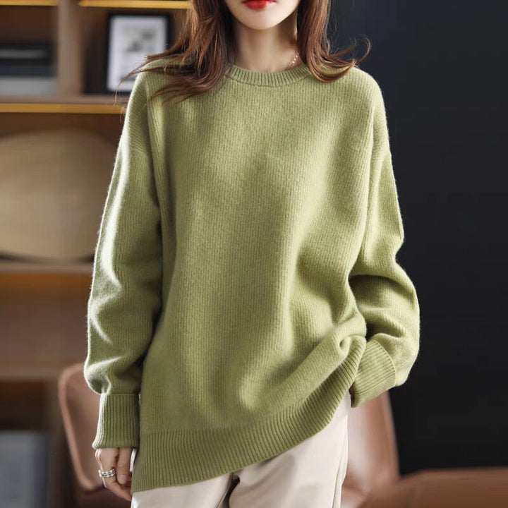 Damen Kuschelpullover aus weichem Material und lässigem Schnitt Drune